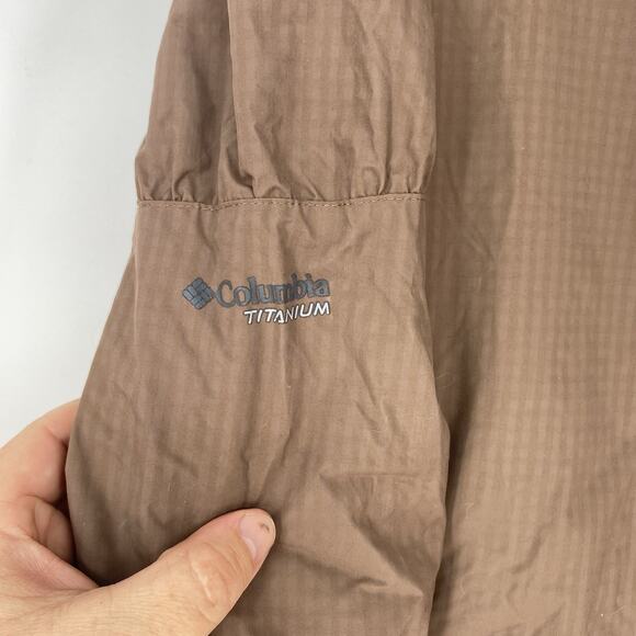 Columbia Titanium SKi Jacket Brown Gingham Pattern Women's Size L - Picture 9 of 14